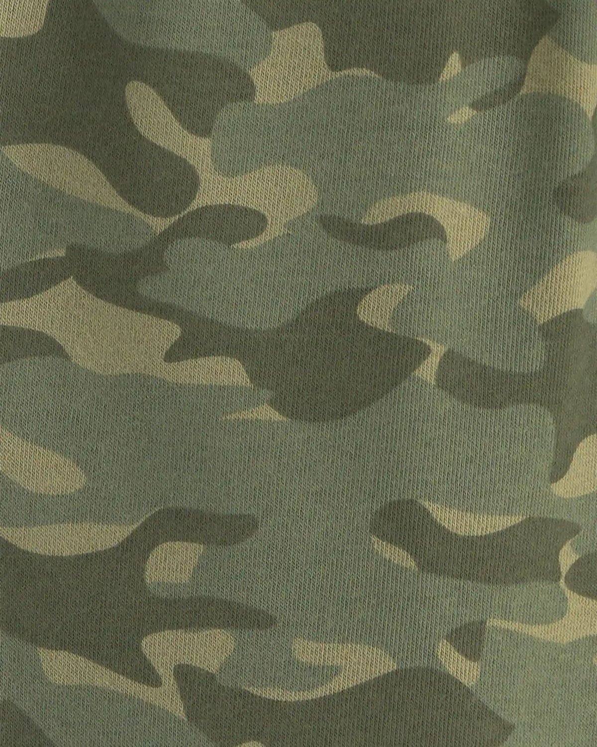 Boys Camo Fleece Joggers - Olive Green