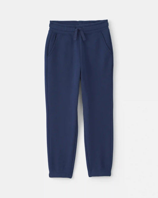 Boys Fleece Joggers - Navy Blue