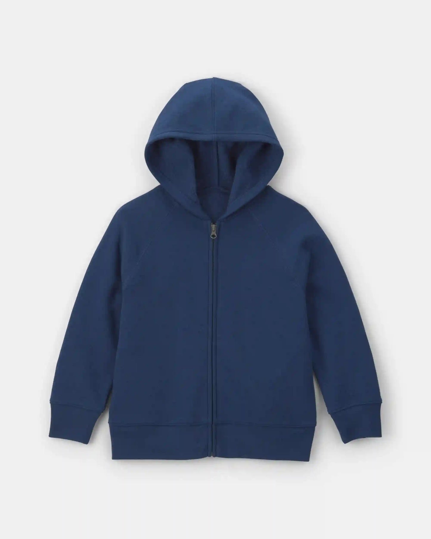 Boys Fleece Zip-Up Hoodie - Navy Blue