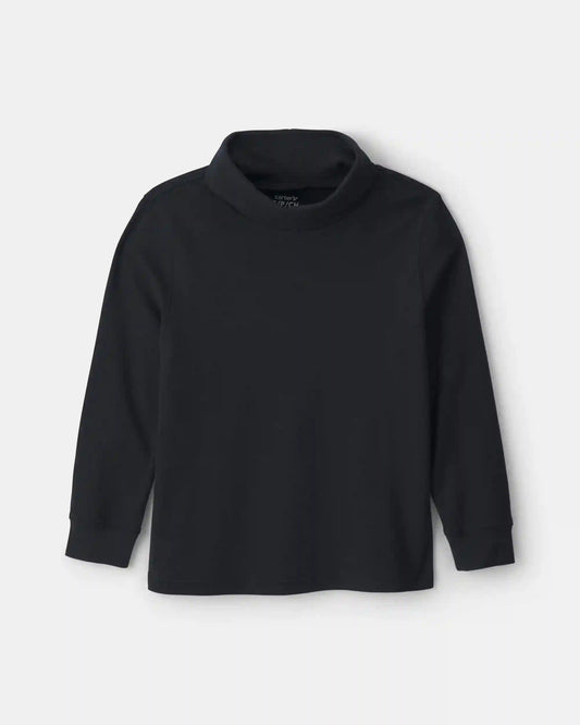 Boys Long-Sleeve Turtleneck - Black