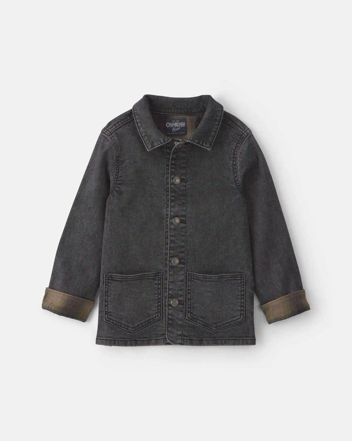 Boys Denim Utility Jacket - Black