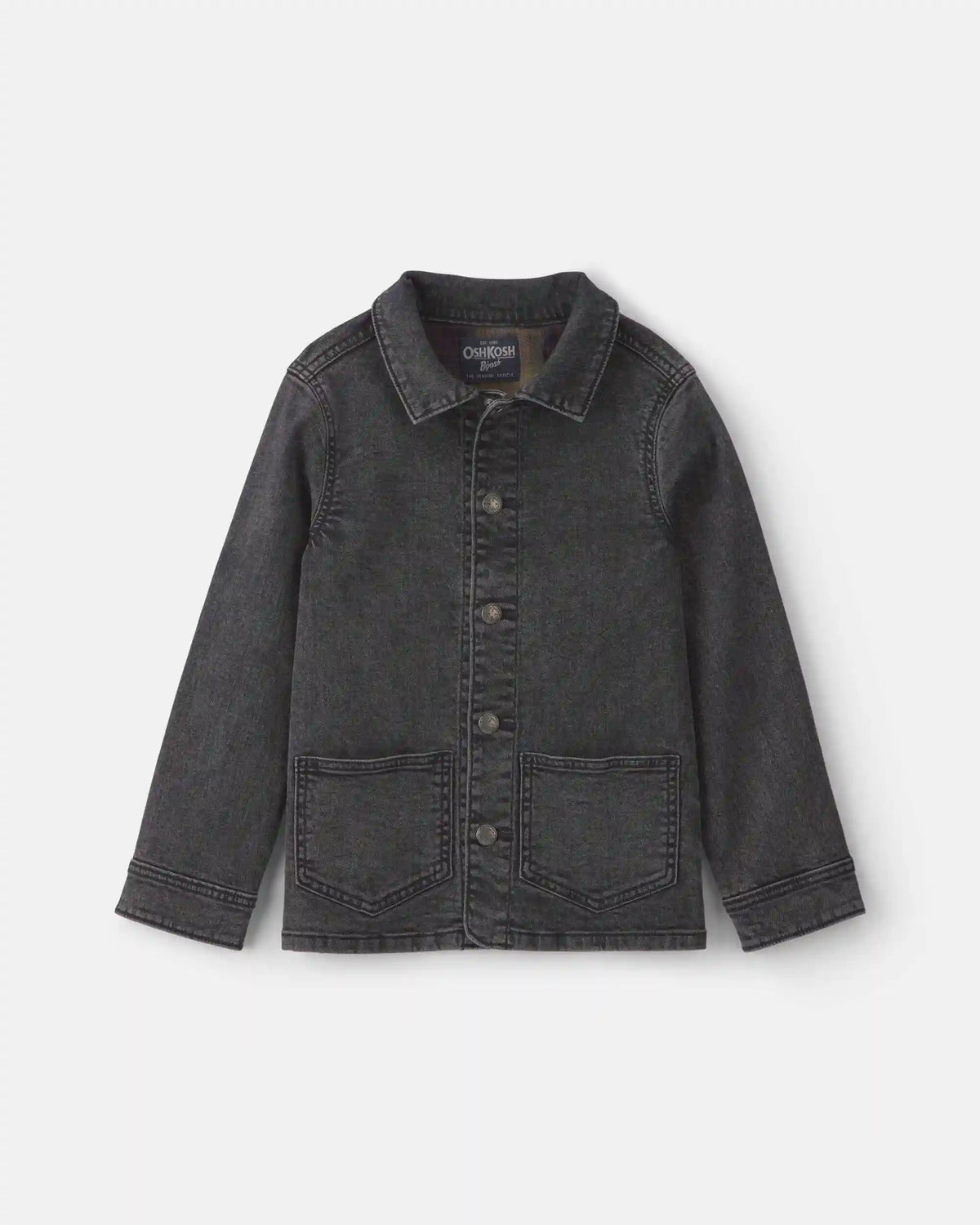 Boys Denim Utility Jacket - Black