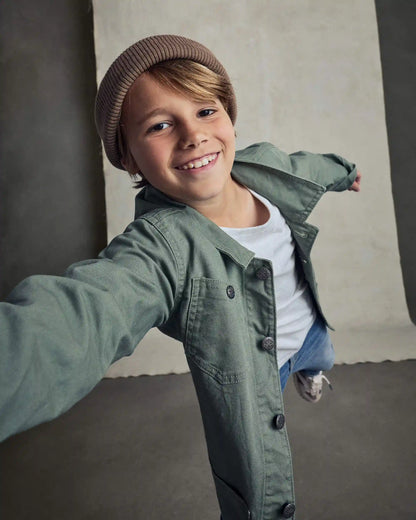 Boys Utility Jacket - Olive Green