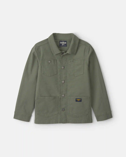 Boys Utility Jacket - Olive Green