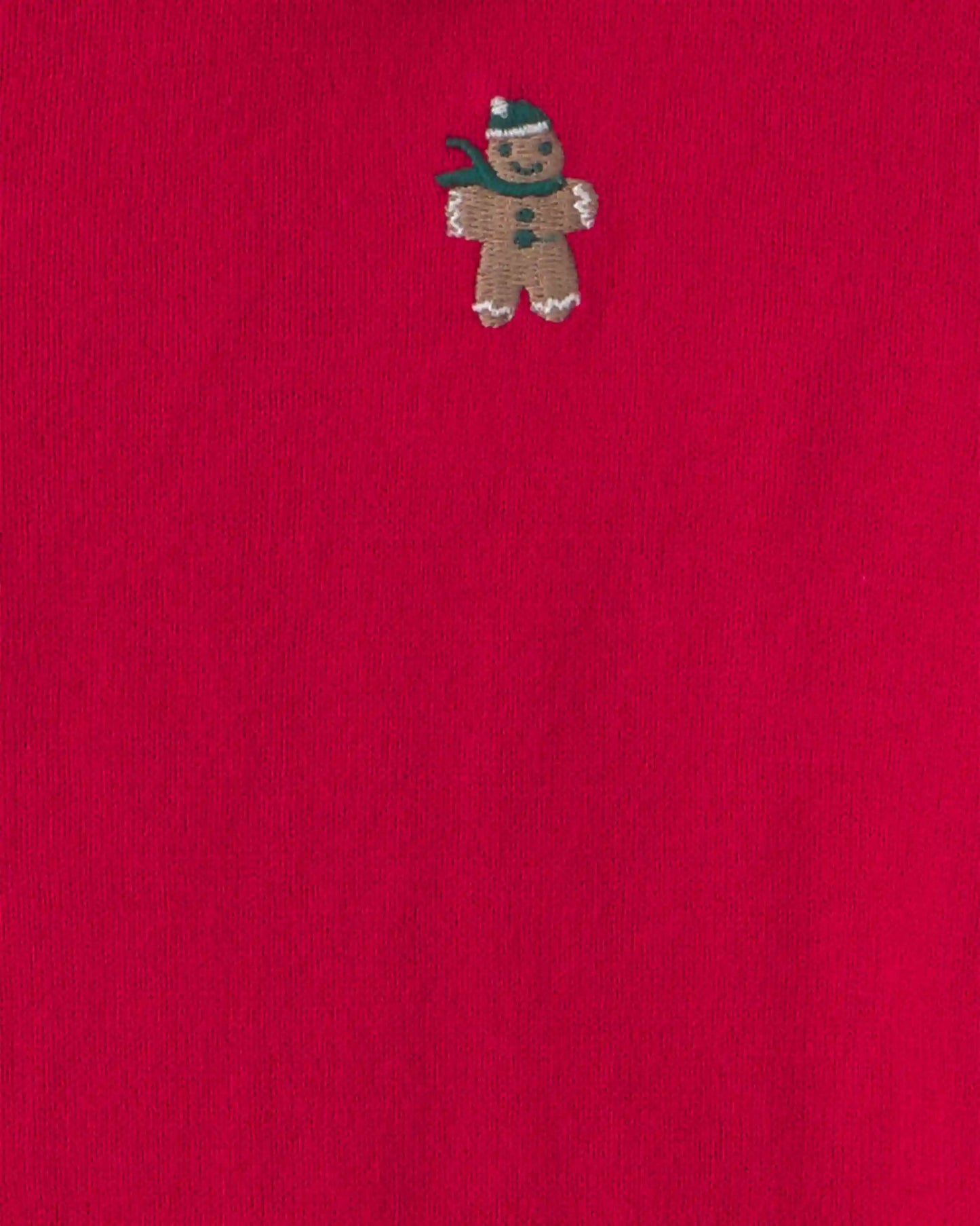 Boys Gingerbread Polo Sweater - Red