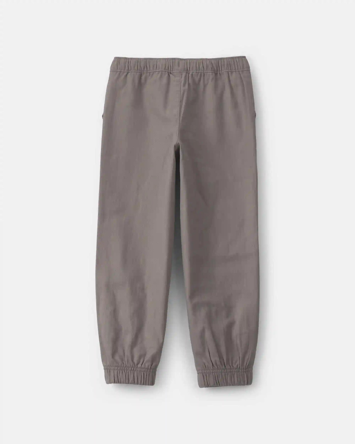 Boys Twill Joggers - Grey