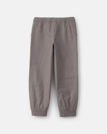 Boys Twill Joggers - Grey