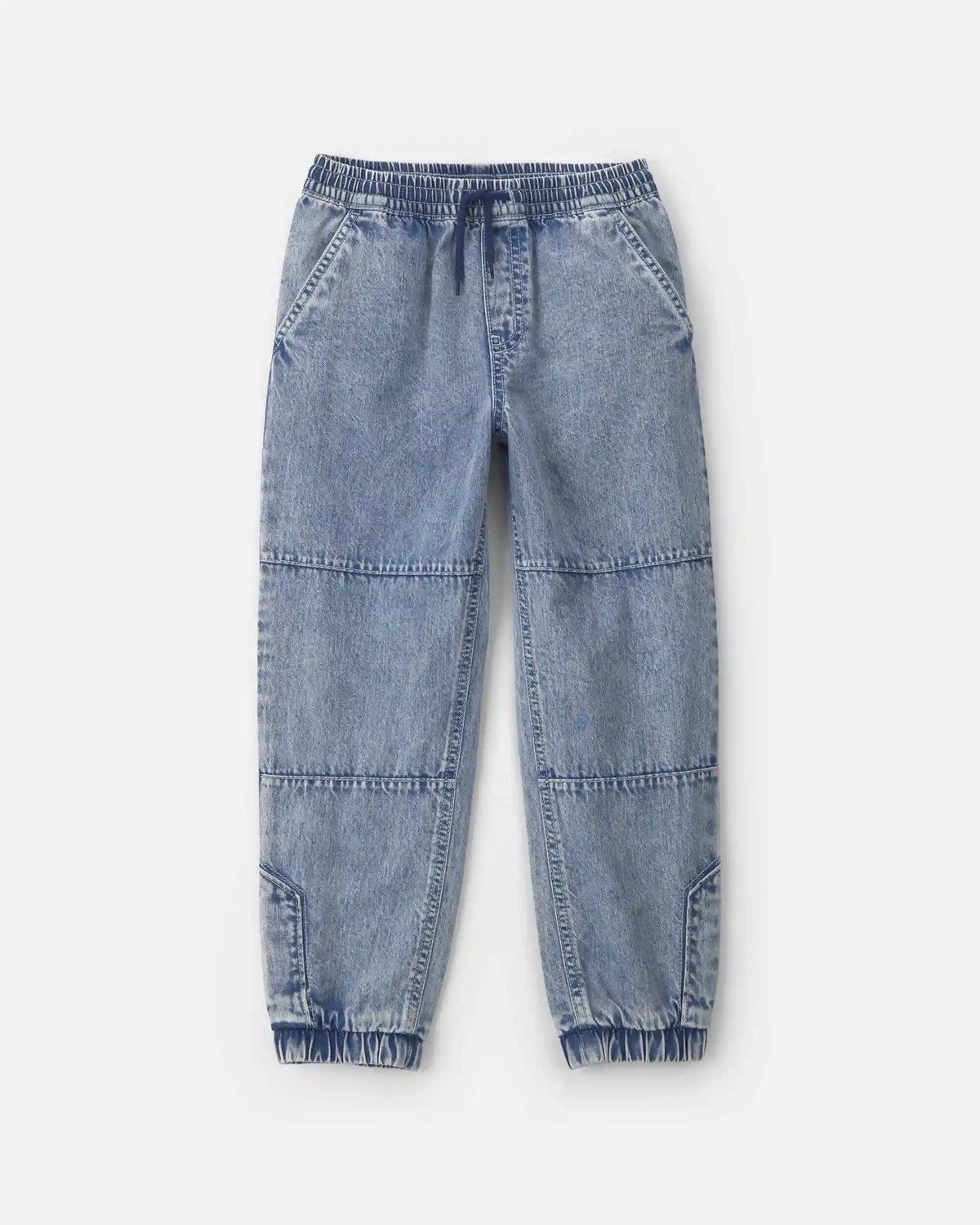 Boys Denim Relaxed Joggers - Light Wash