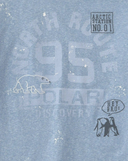 Boys Polar Long-Sleeve Graphic Tee - Blue