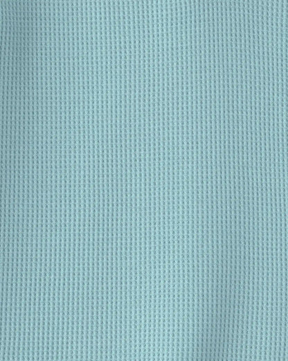 Boys Thermal Long-Sleeve Henley T-Shirt - Blue