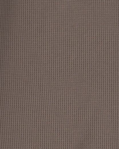 Boys Thermal Long-Sleeve Henley T-Shirt - Brown