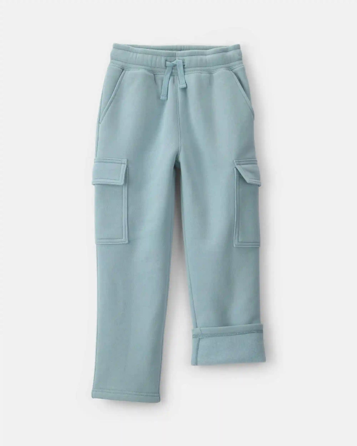 Boys Fleece Cargo Pants - Blue
