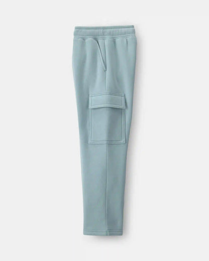 Boys Fleece Cargo Pants - Blue