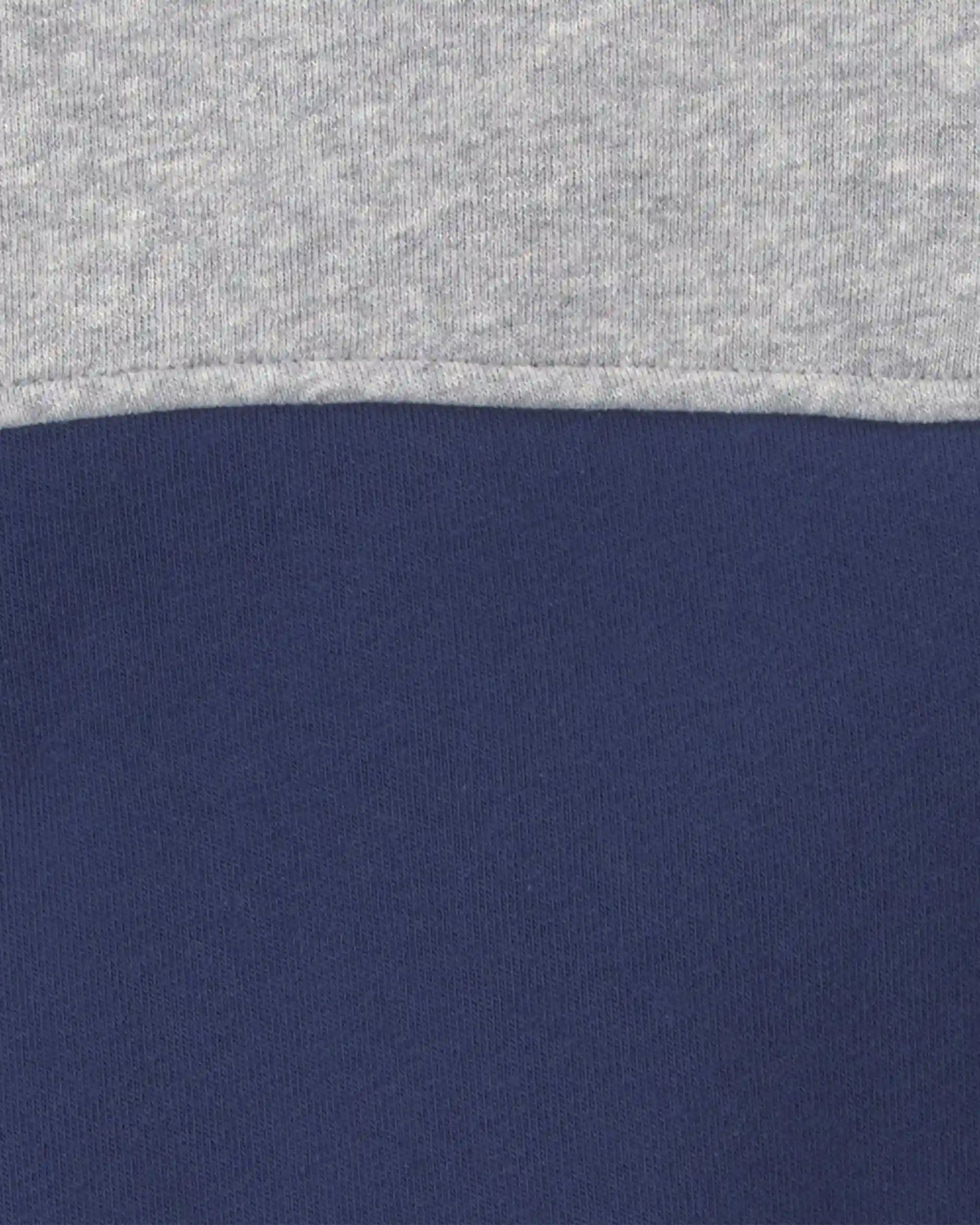 Boys Color Block Fleece Quarterzip Pullover Sweatshirt - Navy Blue/Grey