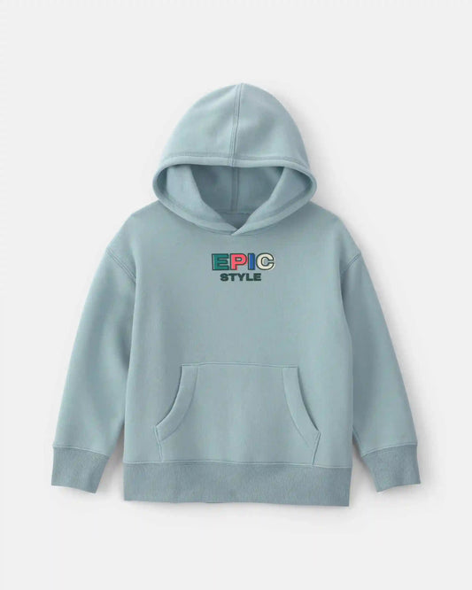 Boys 'Epic Style' Fleece Hoodie - Blue