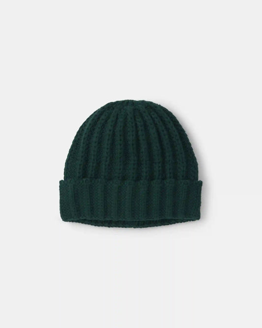 Boys Ribbed Beanie - Green