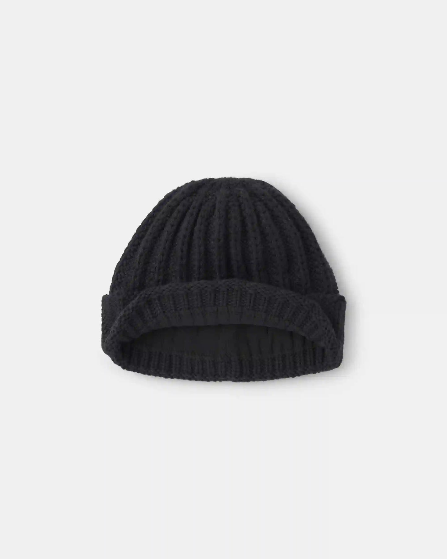 Boys Ribbed Beanie - Black