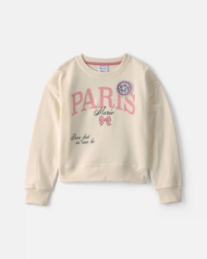 Girls Disney© Marie Paris Pullover Sweatshirt - Cream