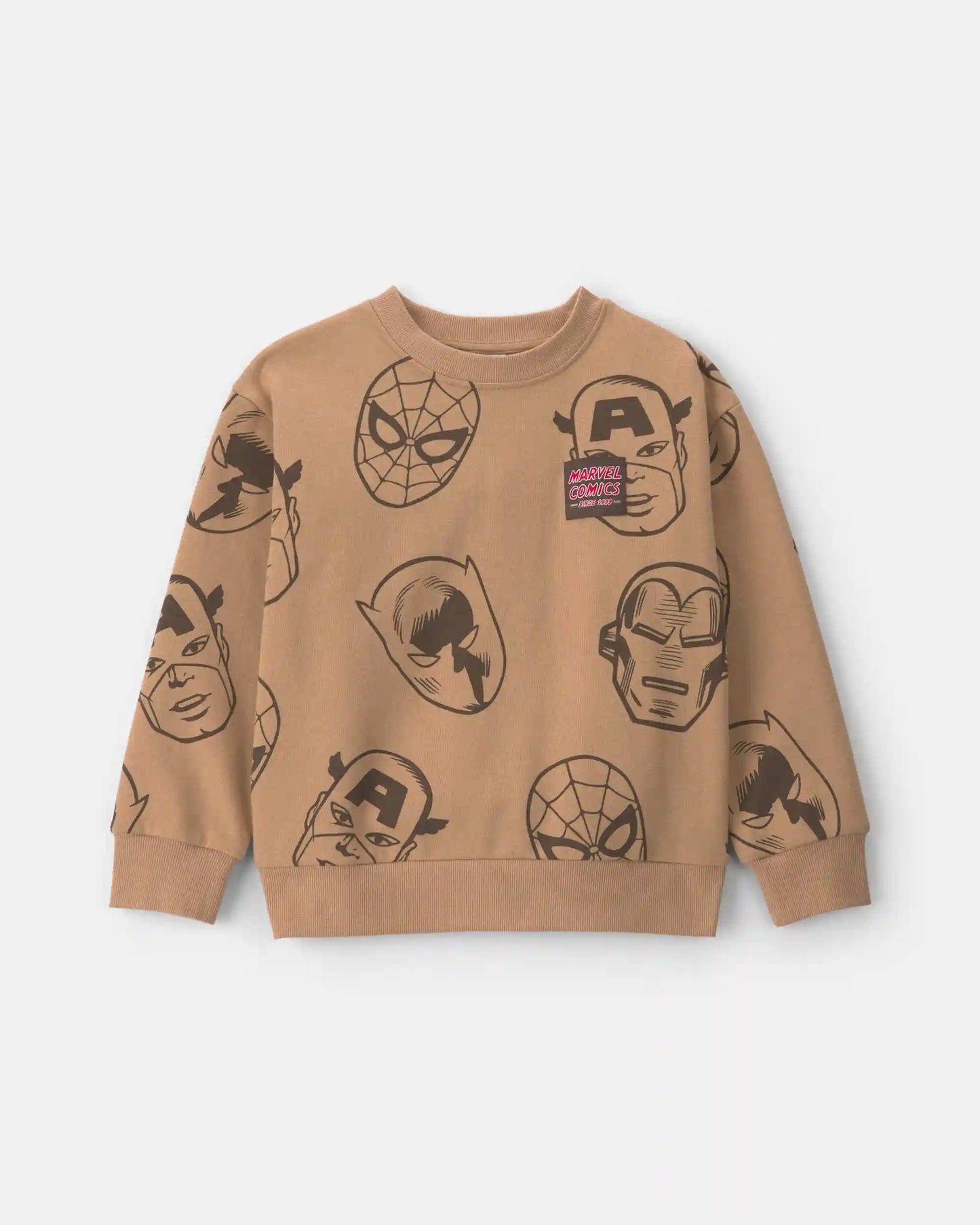 Boys ©Marvel Fleece Pullover Sweatshirt - Brown