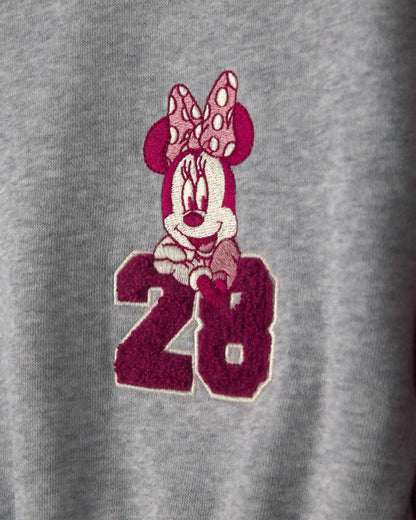 Girls Disney© Minnie Color Block Long-Sleeve Dress - Grey