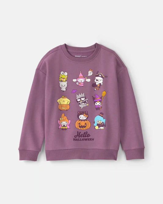 Girls Hello Kitty® Halloween Pullover Sweatshirt - Purple