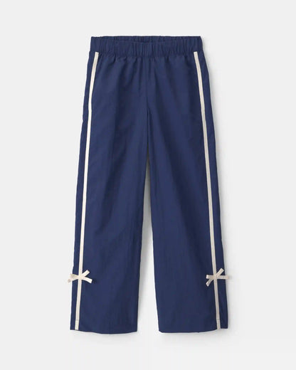 Girls Nylon Track Pants - Navy Blue