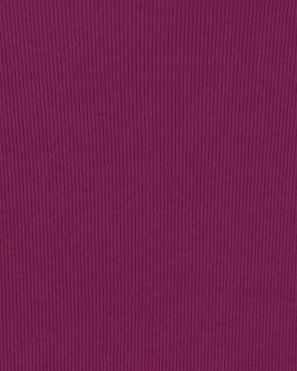 Girls Long-Sleeve Ribbed Top - Burgundy