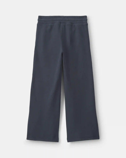 Girls Fleece Wide-Leg Active Pants - Navy Blue
