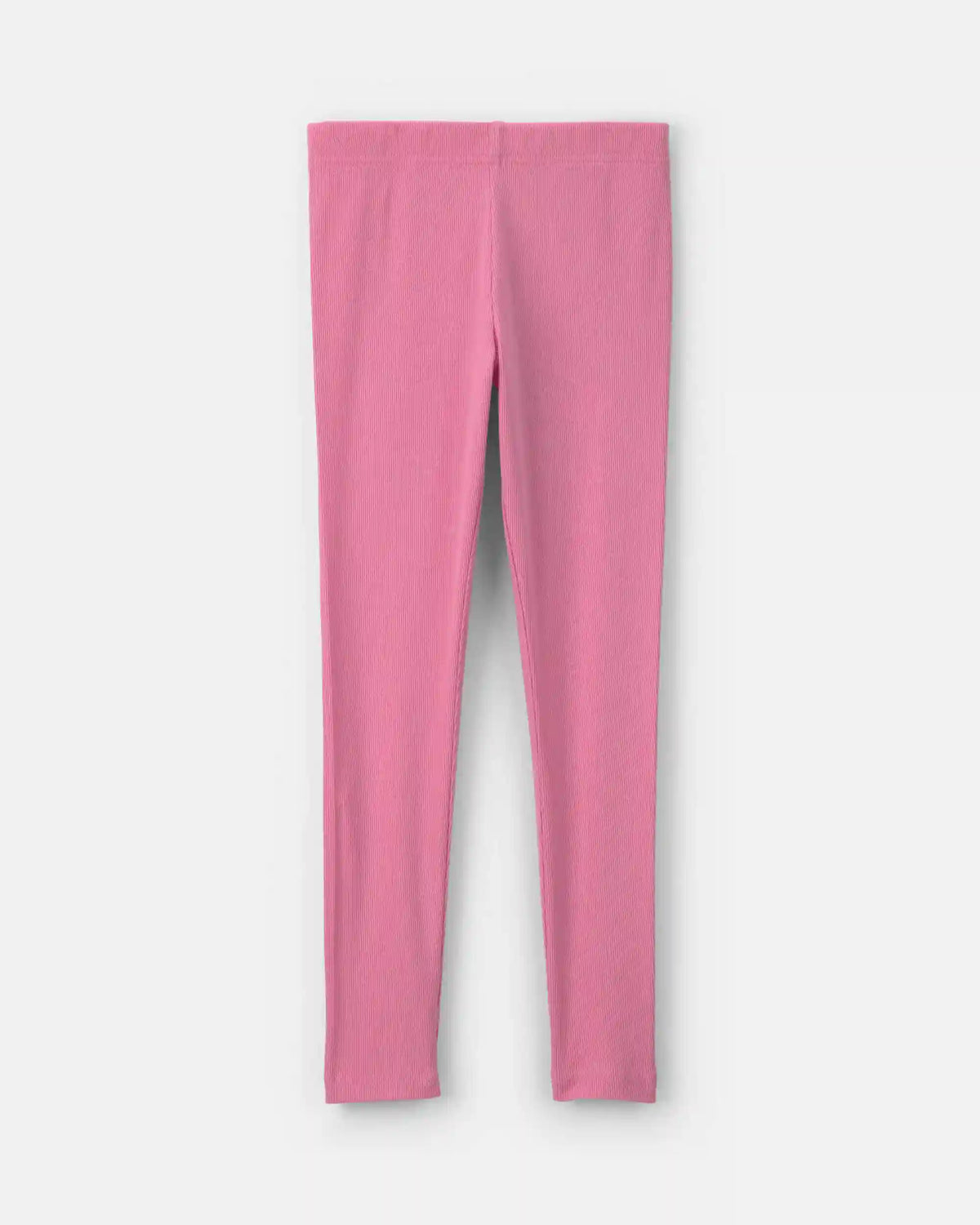 Girls Pull-On Stretch Rib Leggings - Pink