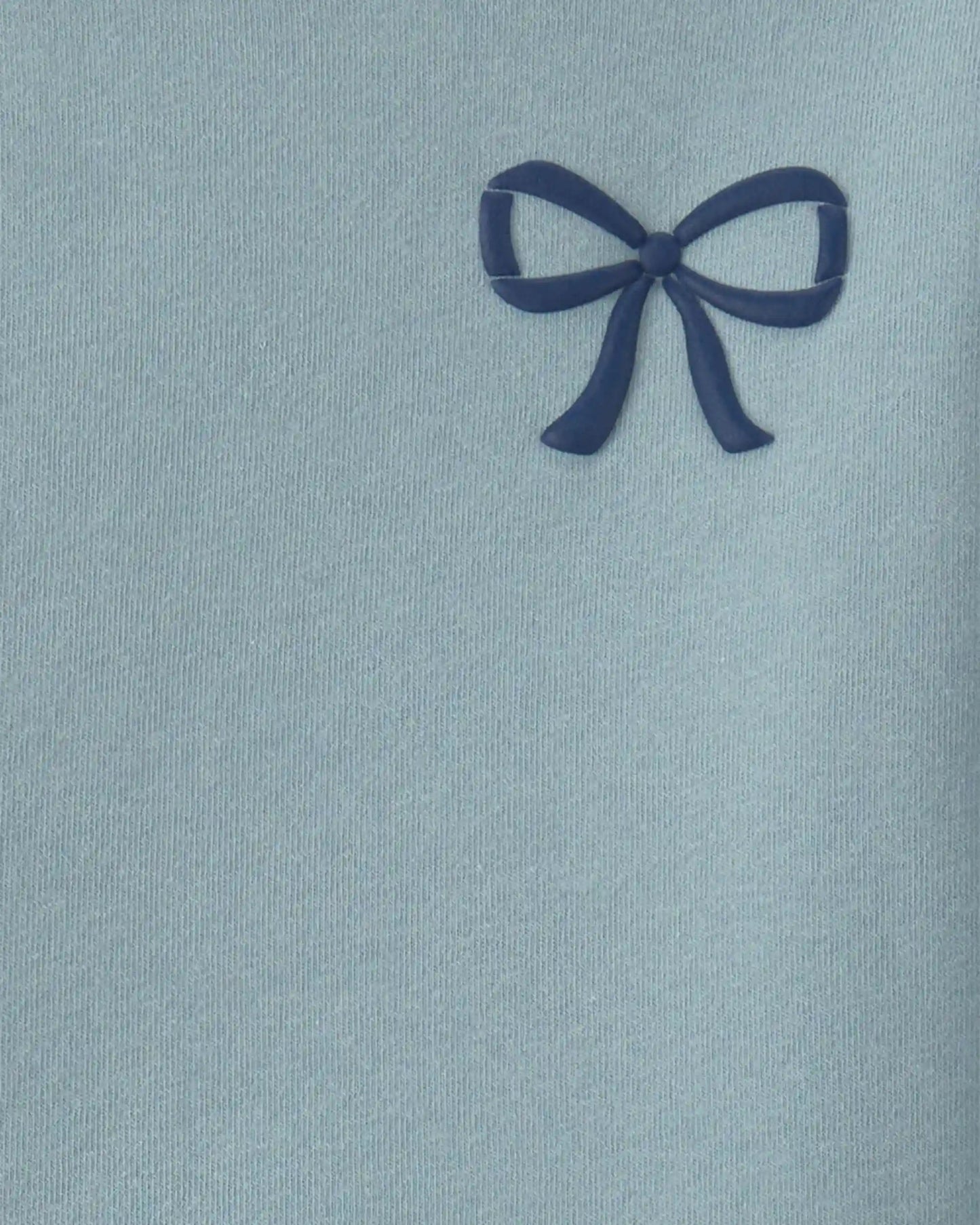 Girls 2-Piece Bow Fleece Pullover & Pant Set - Blue
