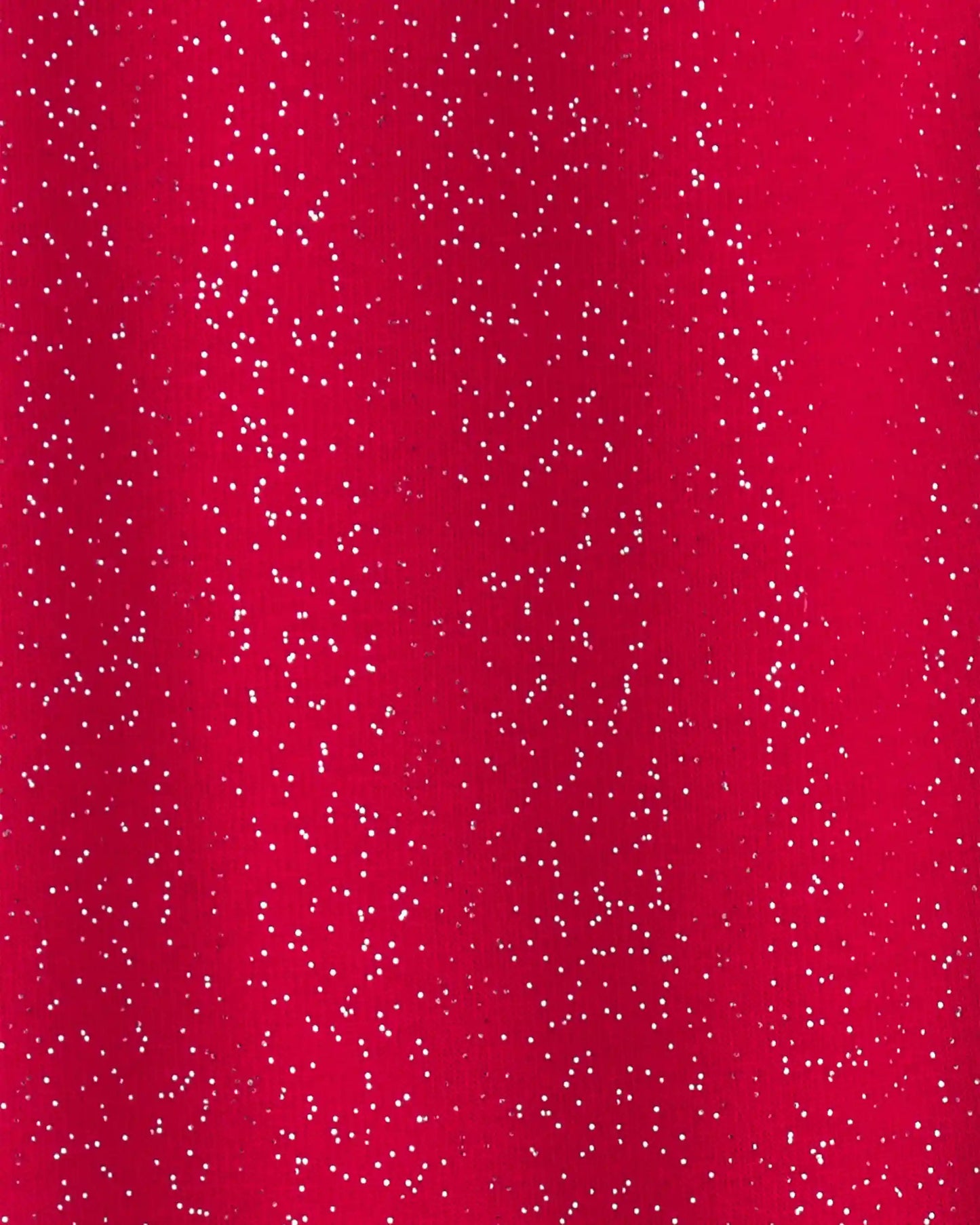 Girls Glitter Fleece Pull-On Stretch Leggings - Red