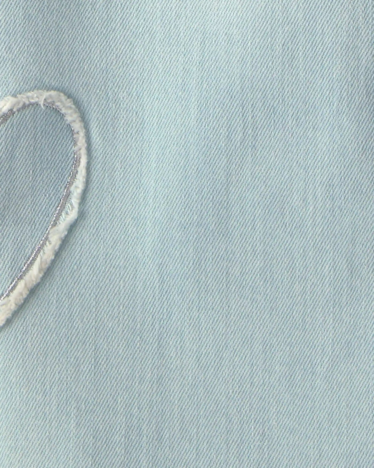 Girls Heart Denim Wide-Leg Jeans - Light Wash
