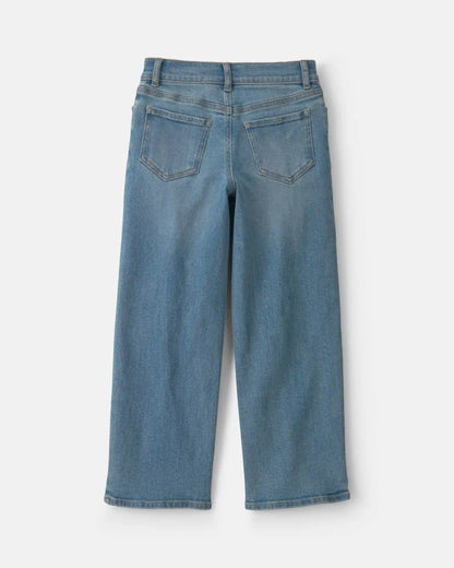 Girls Denim Straight Jeans - Light Wash