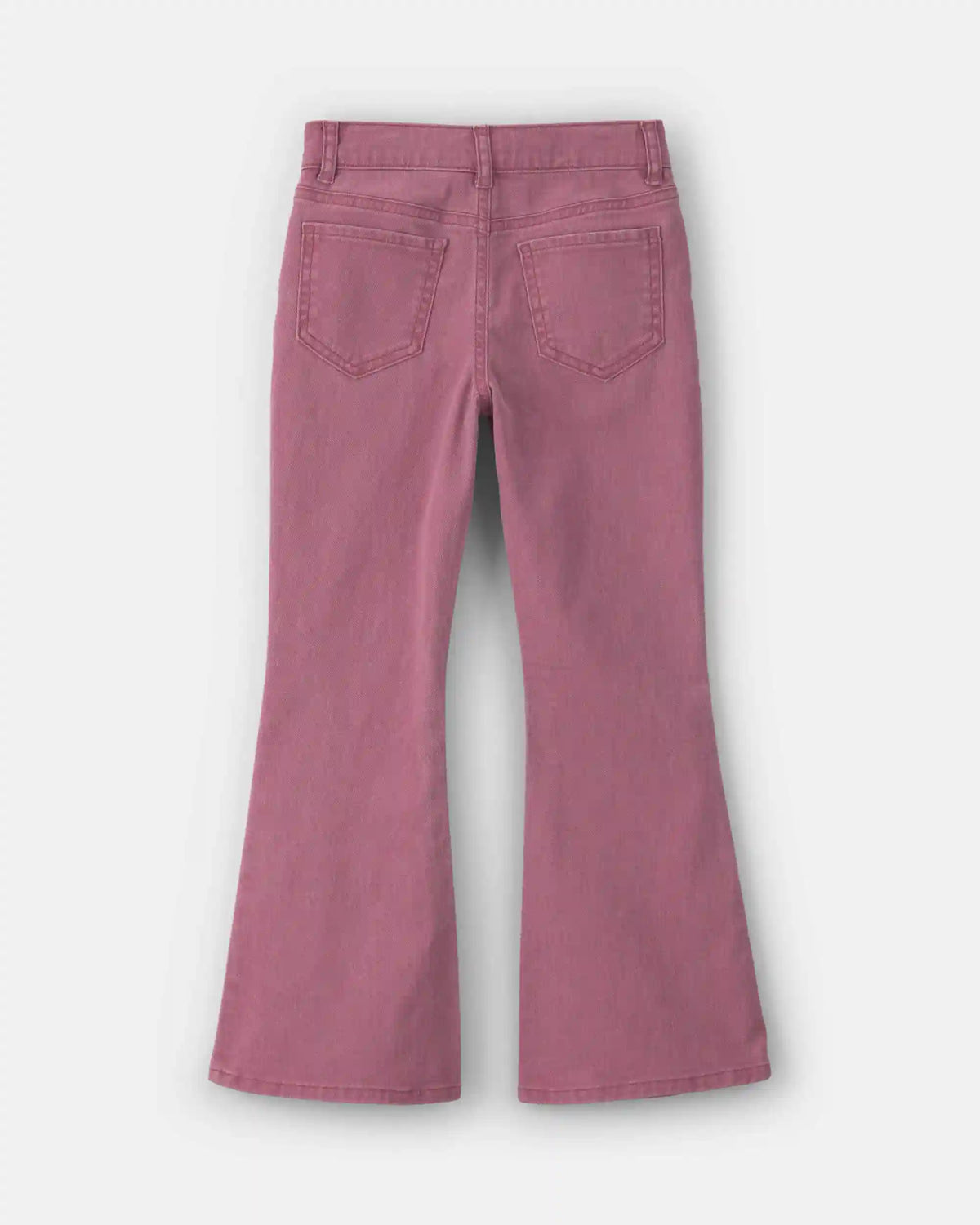 Girls Twill Flare Pants - Purple