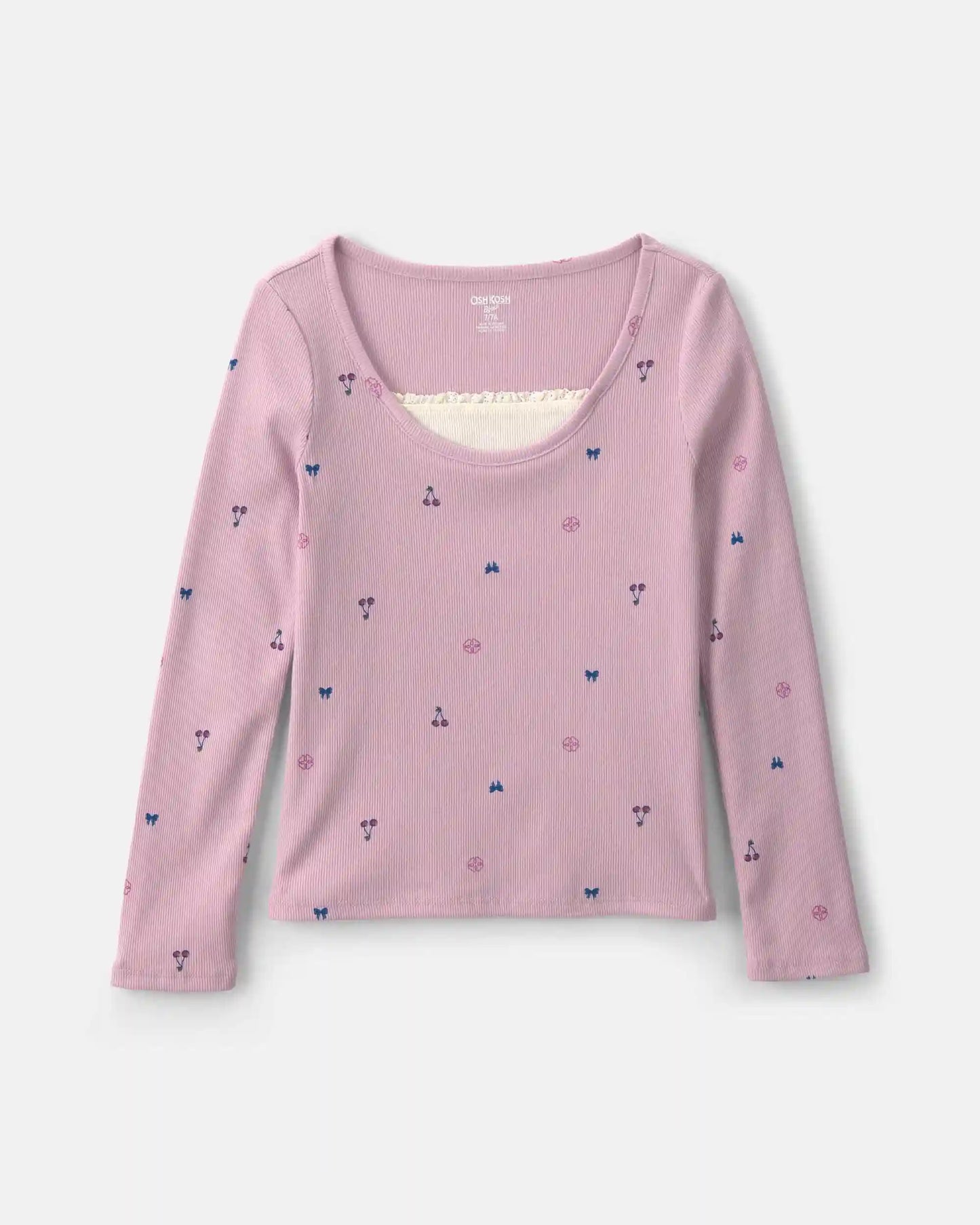 Girls Long-Sleeve Top - Purple