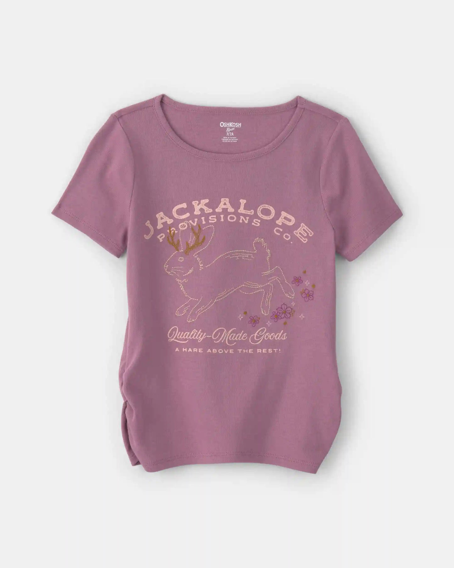 Girls 'Jackalope Provisions' Graphic Tee - Purple