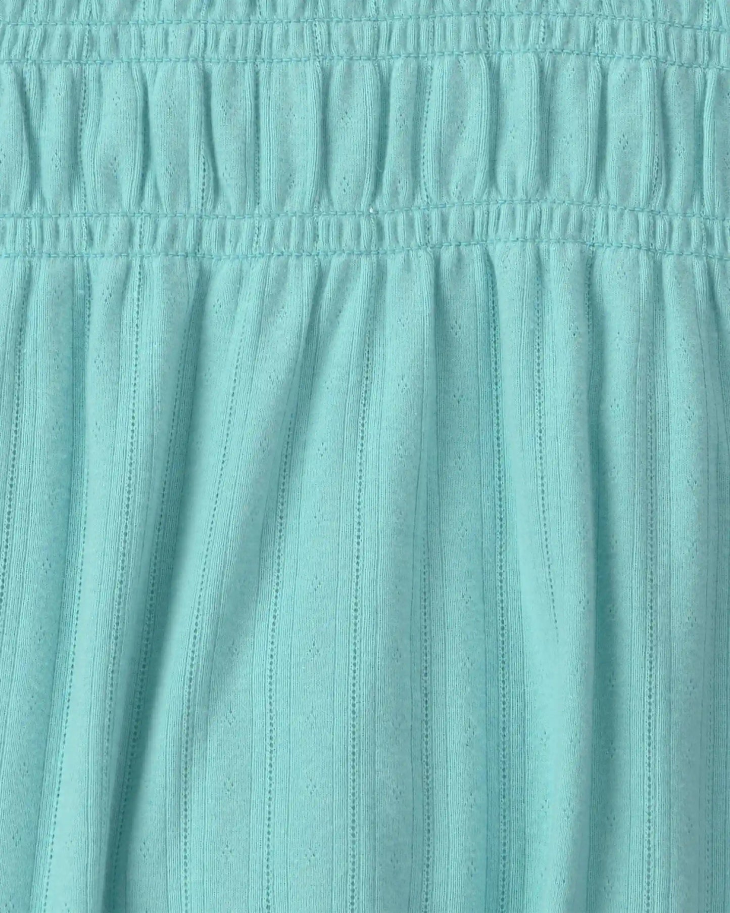 Girls Long-Sleeve Peplum Top - Turquoise