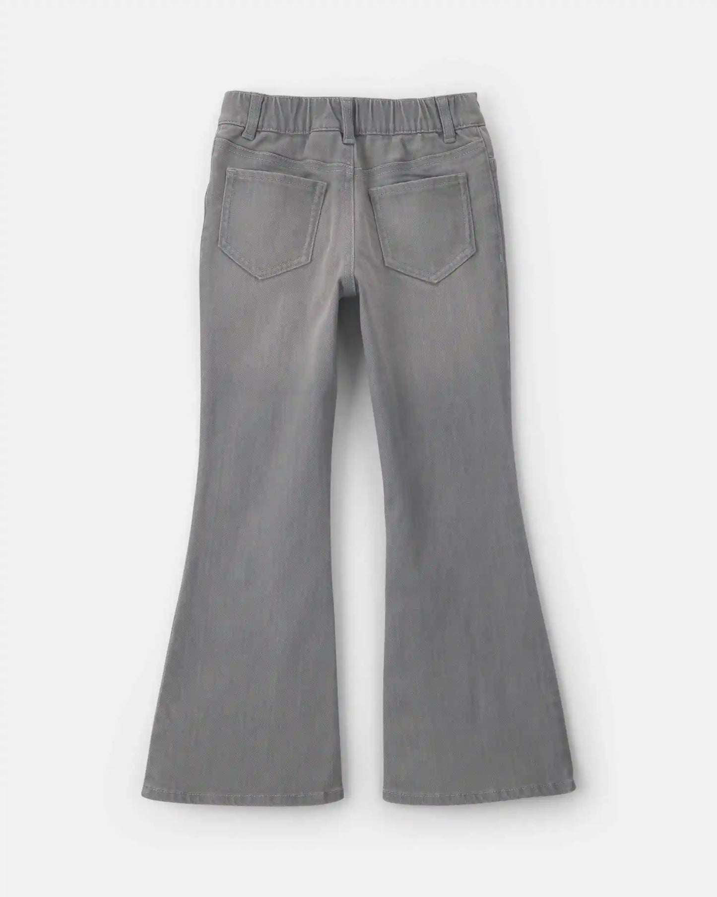 Girls Shine Denim Flare Jeans - Light Wash