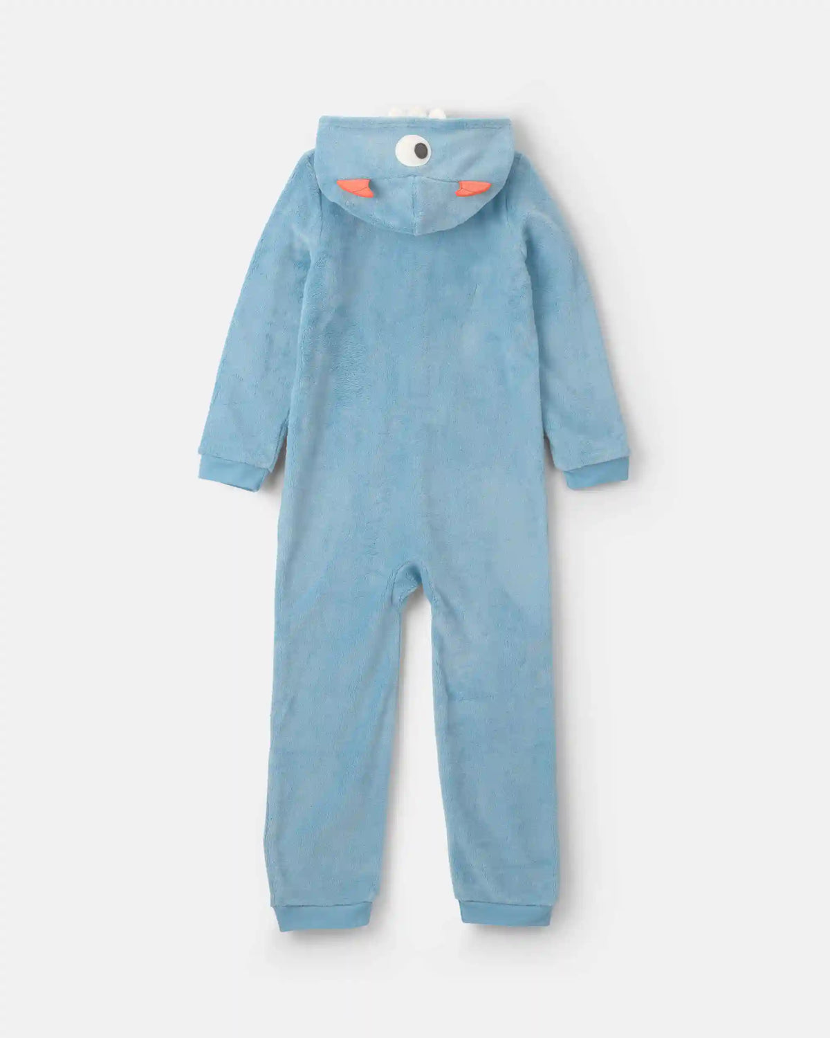 Boys 1-Piece Monster Halloween Fleece Pajama Costume - Blue