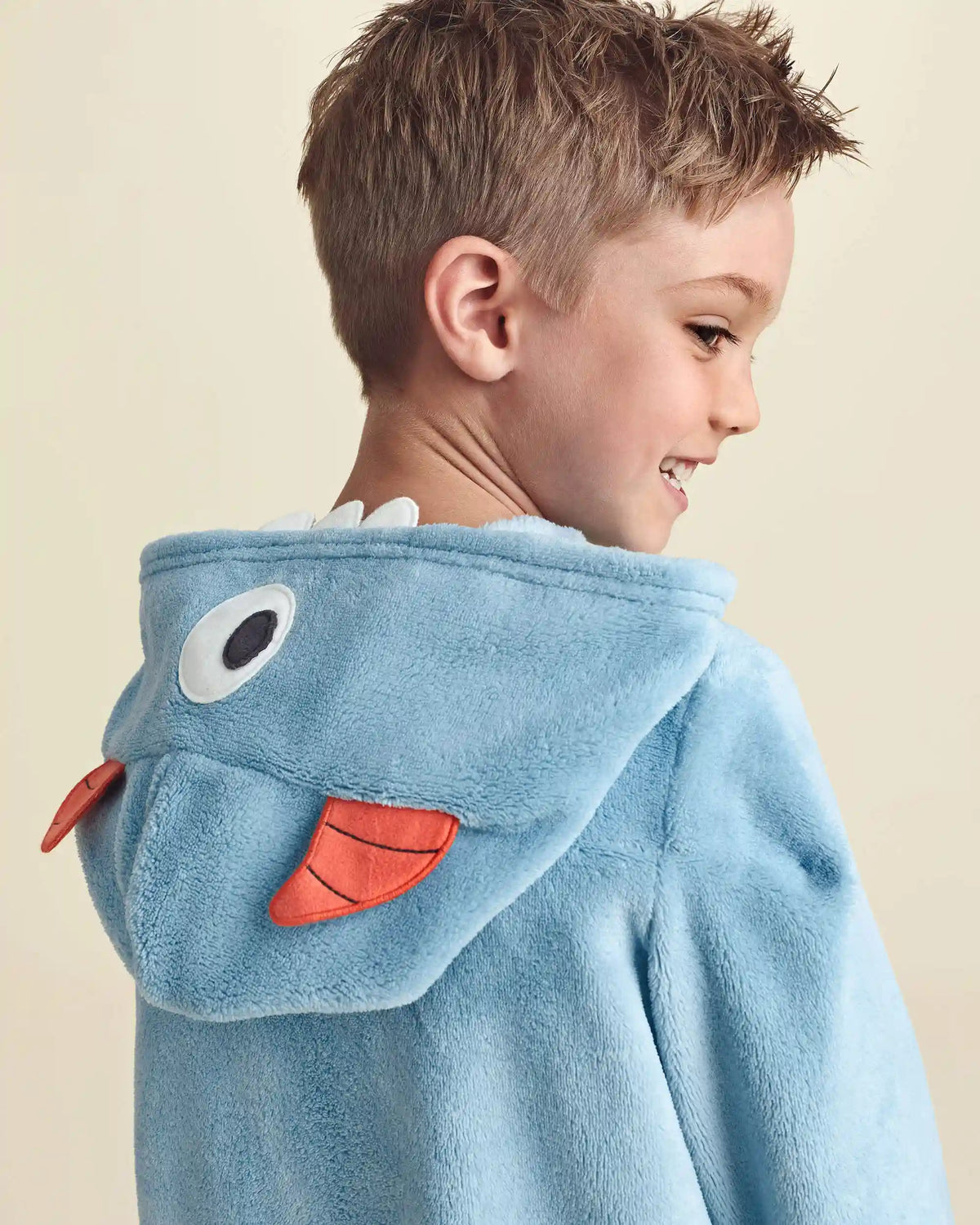 Boys 1-Piece Monster Halloween Fleece Pajama Costume - Blue