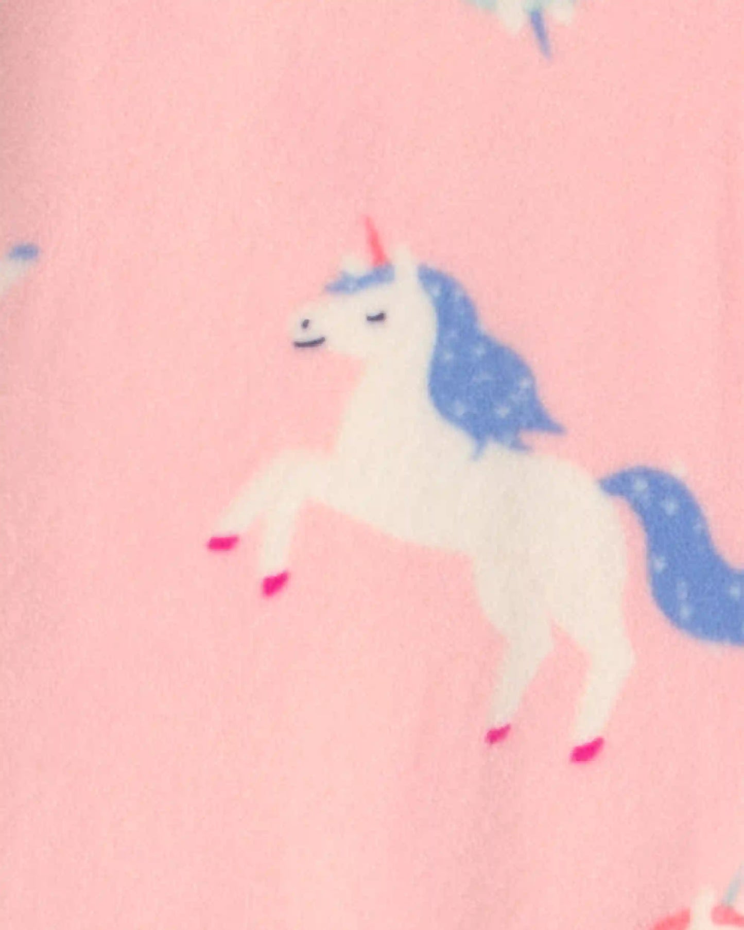 Girls 1-Piece Unicorn DreamPlush Snug Fit Pajama - Pink
