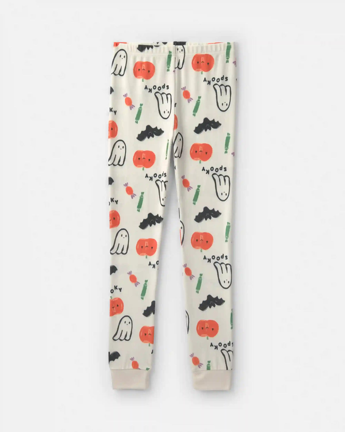 Kids 2-Piece Halloween Snug Fit Pajama Set - Cream