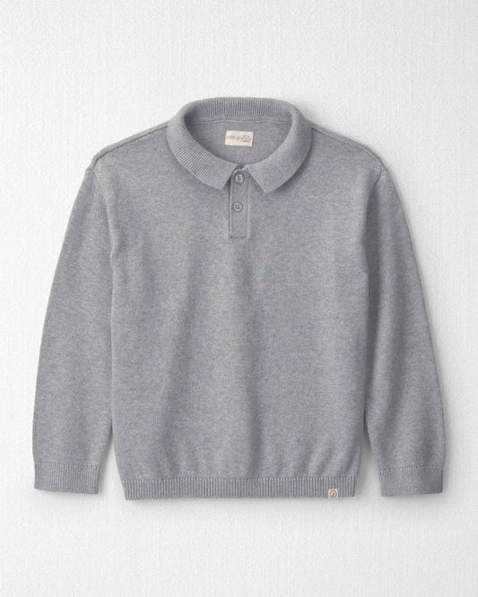 Boys Organic Cotton Sweater Knit Polo