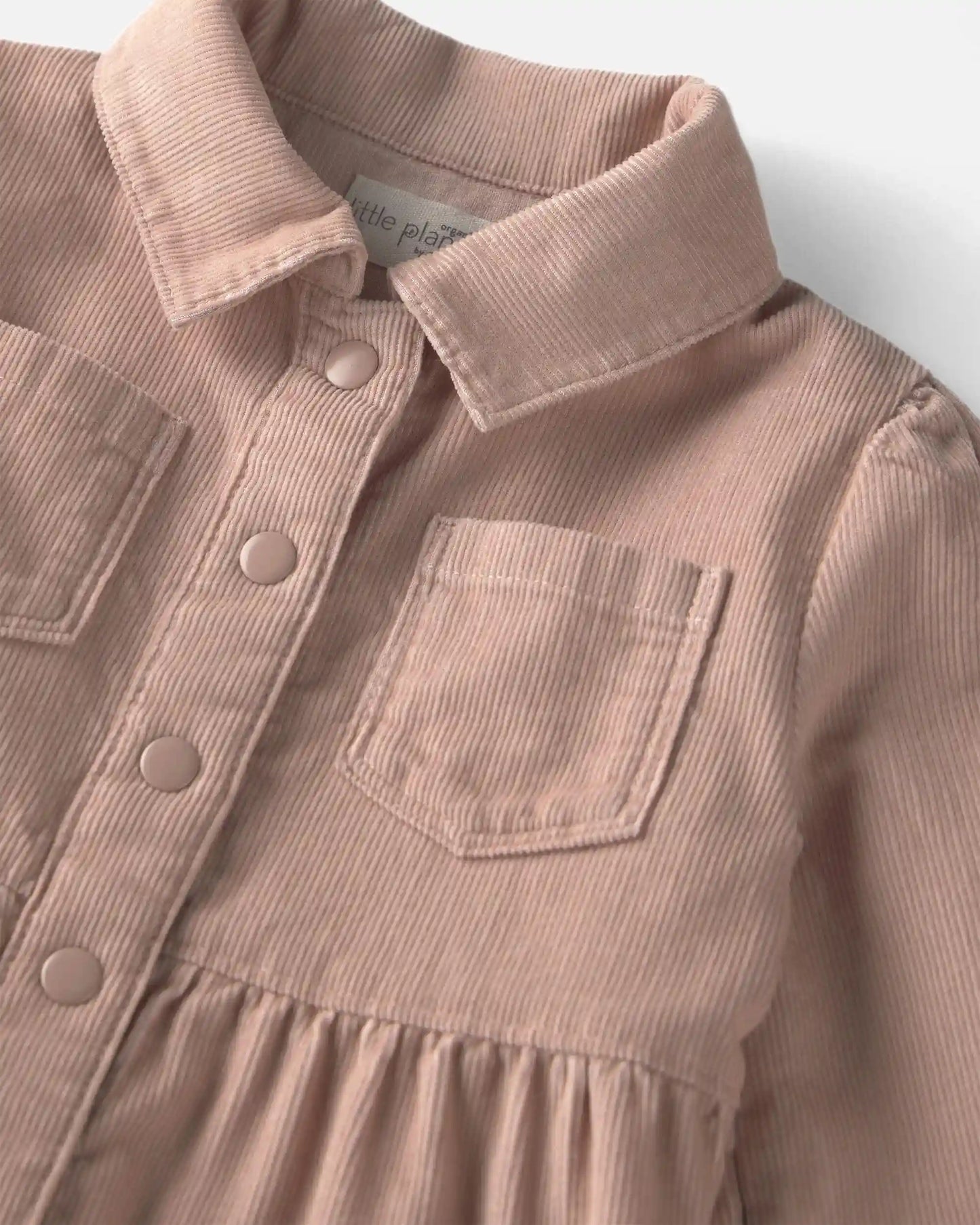 Girls Organic Cotton Corduroy Dress