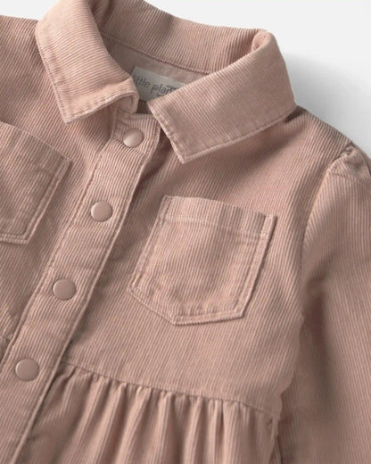 Girls Organic Cotton Corduroy Dress