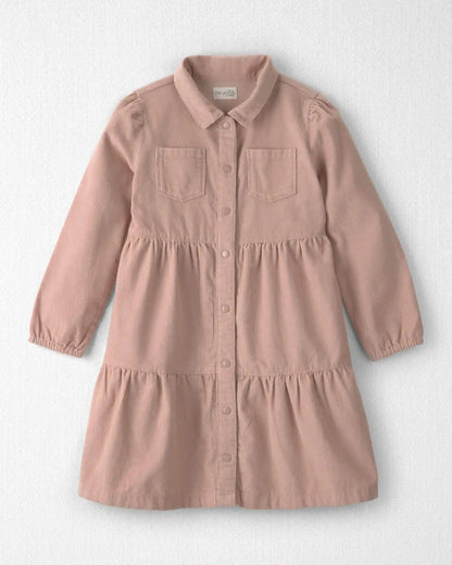 Girls Organic Cotton Corduroy Dress