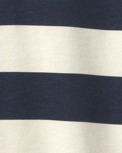 Boys Organic Cotton French Terry Rugby Polo