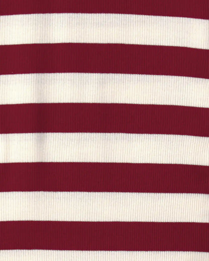 Kids 2-Piece Organic Cotton Ribbed Pajamas in Stripes