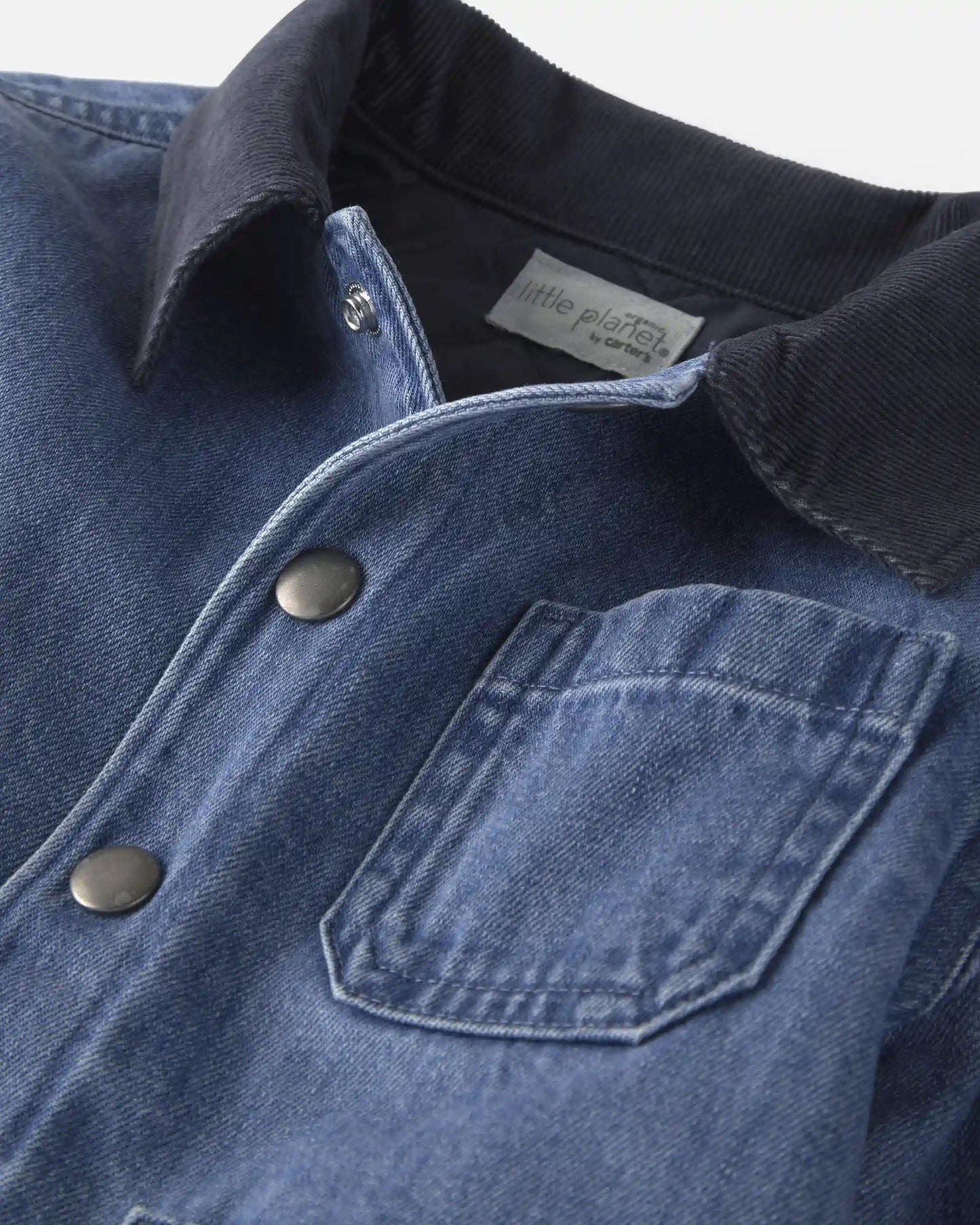 Kids Organic Cotton Denim Barn Jacket