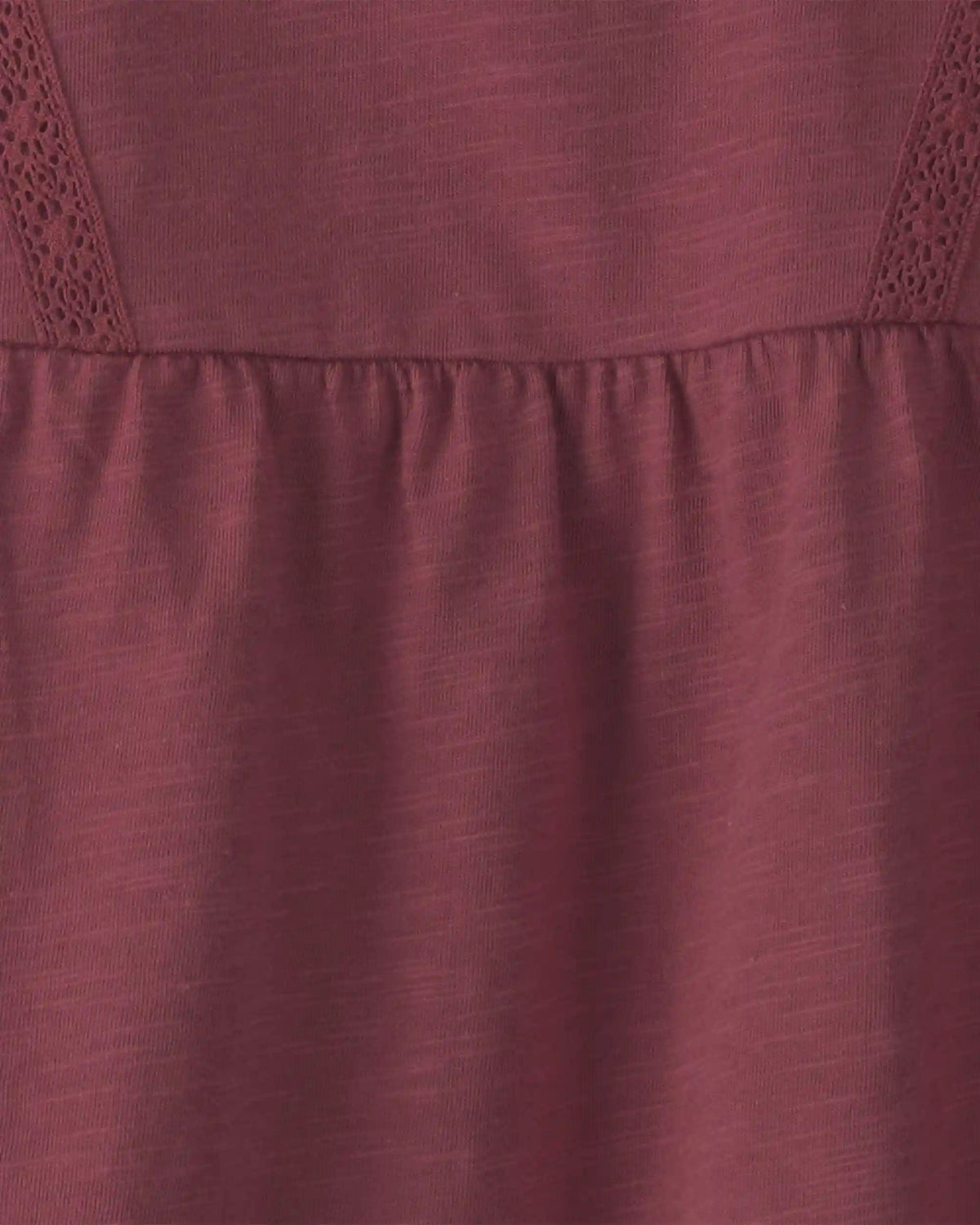 Girls Organic Cotton Peplum Top